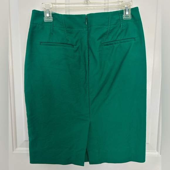 J. Crew Women's Green Pencil Skirt Size 2 - Picture 6 of 7